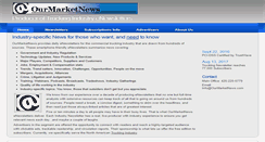 Desktop Screenshot of ourmarketnews.com